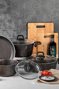 Biogranite Blackgold 7 Piece Cookware Set