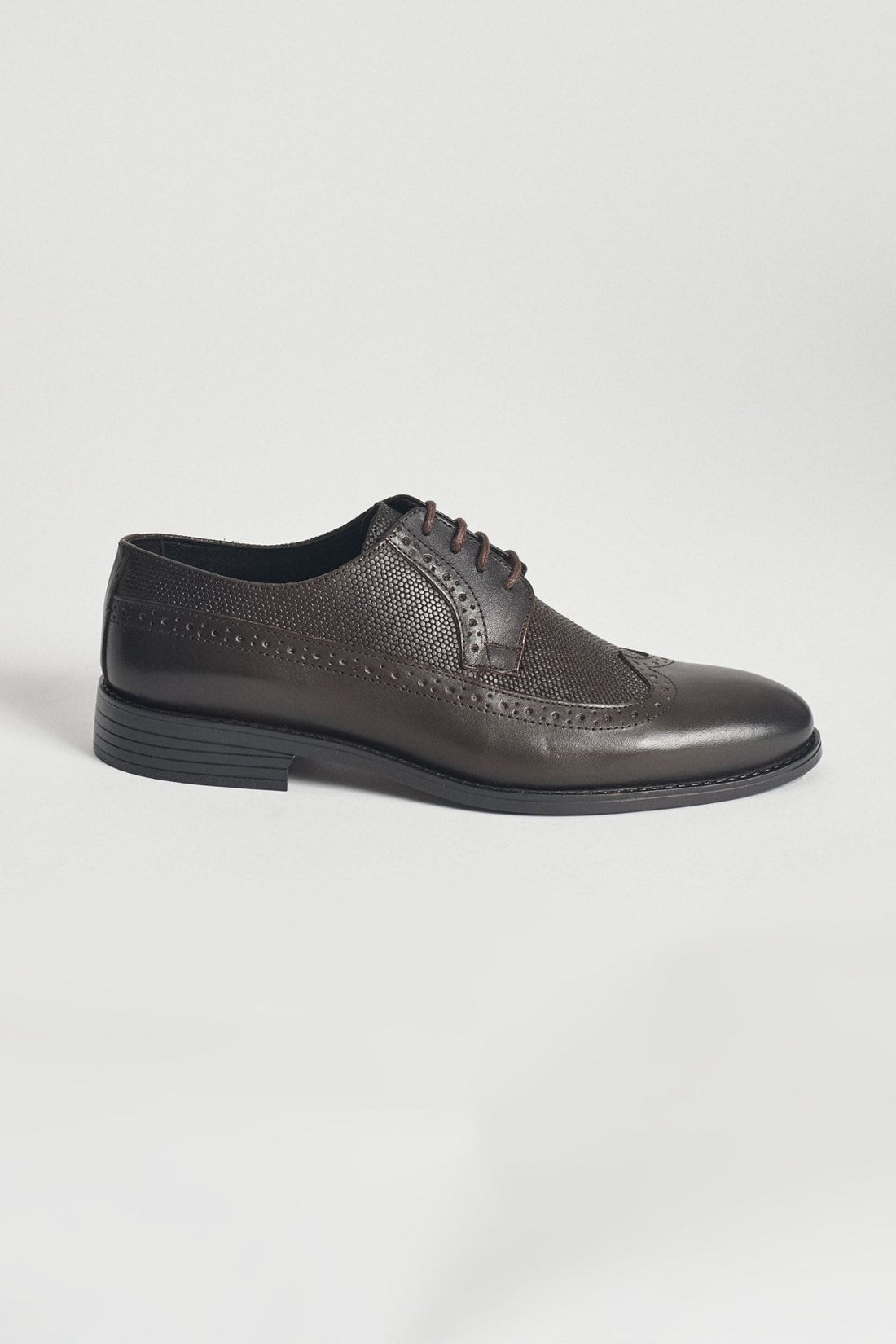 Men's Brown Lace-up Casual Sole Classic Leather Shoes