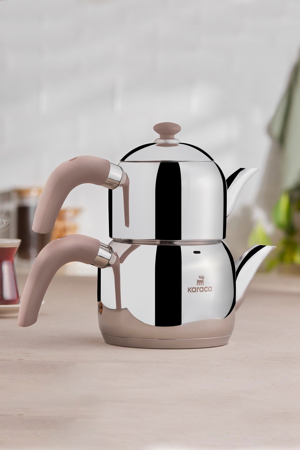 Edge Mini Induction Base Teapot Set Rose