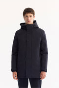 Erkek Lacivert Kapüşonlu Su İtici Rüzgar Geçirme -7°C Dayanıklı Regular Fit Mont A52Y6126