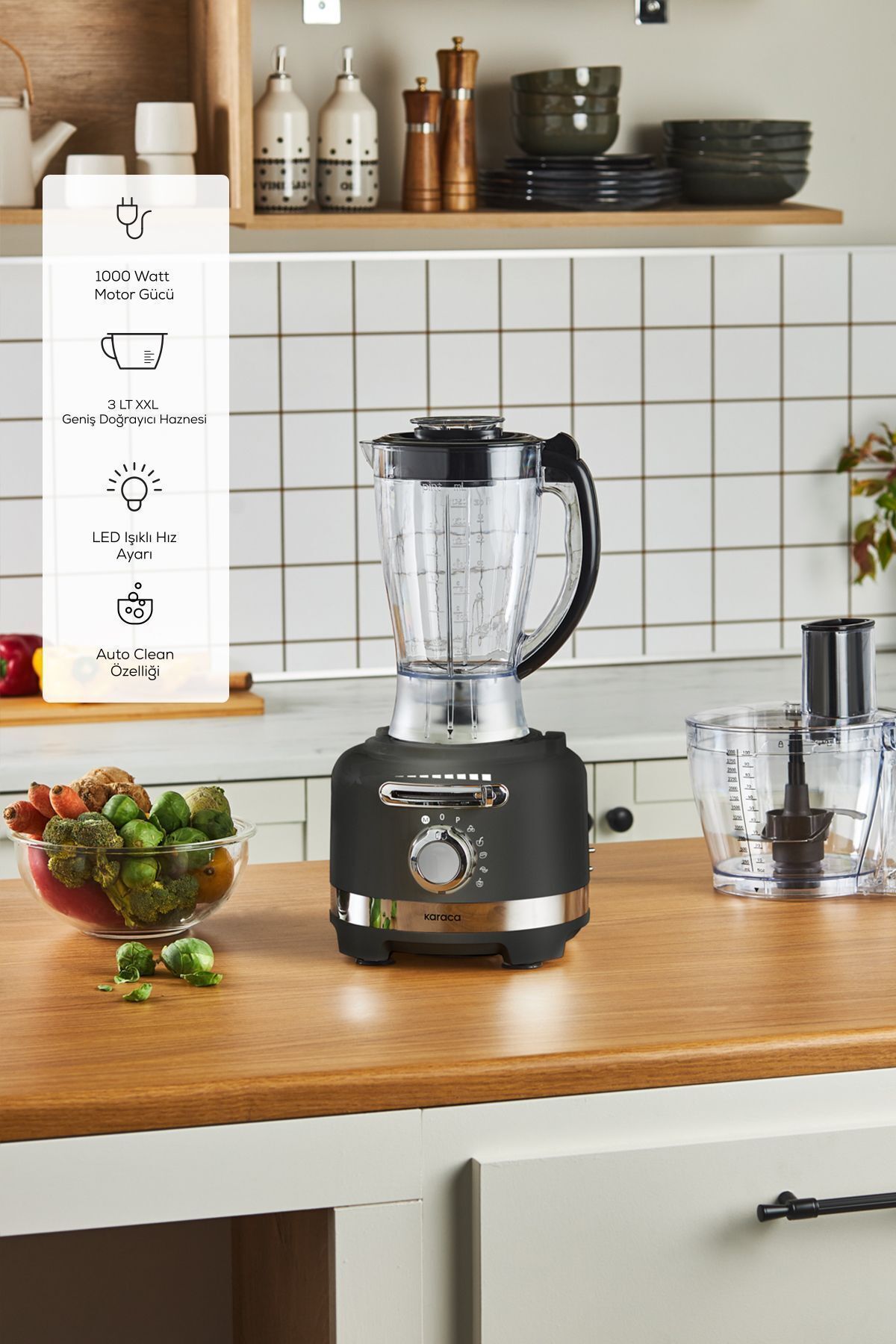 Multiblend Artisan Retro Food Processor Matte Black