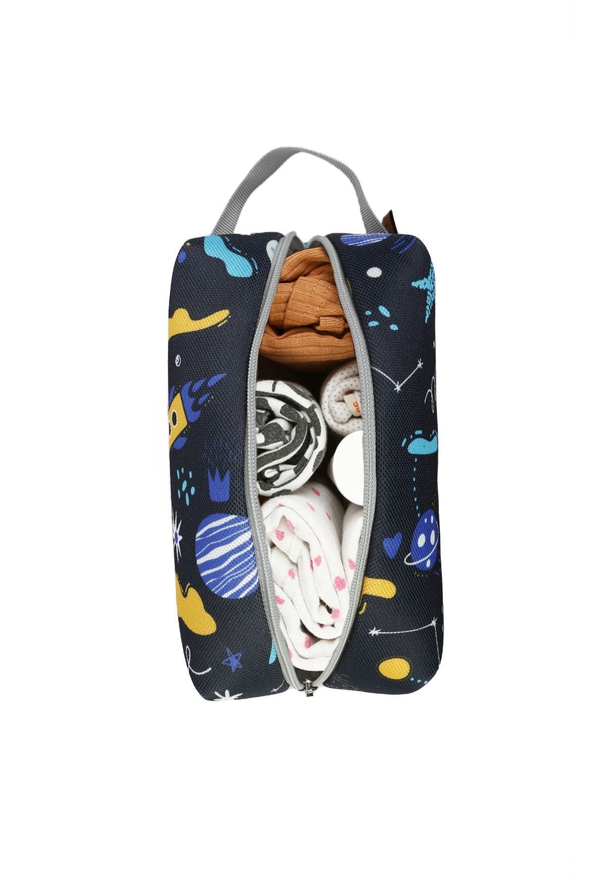 Zipper Dirty Clean And Wet Dry Baby Laundry Clothes Outfit Multi-Purpose Makeup Bag Space