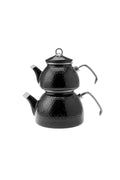 Crystal Black Enamel Midi Teapot Set