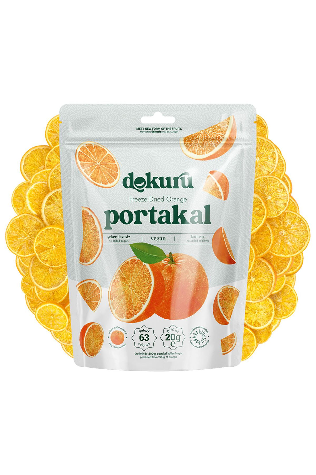 Orange Dried Fruit Chips - Freeze Dried Freeze Dried Crispy Orange