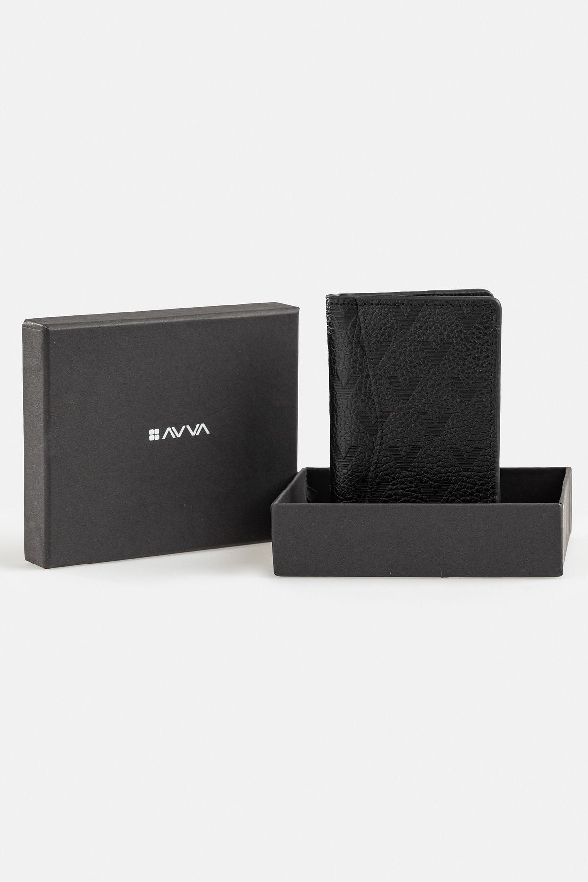 Men's Black 100% Leather Wallet B009564