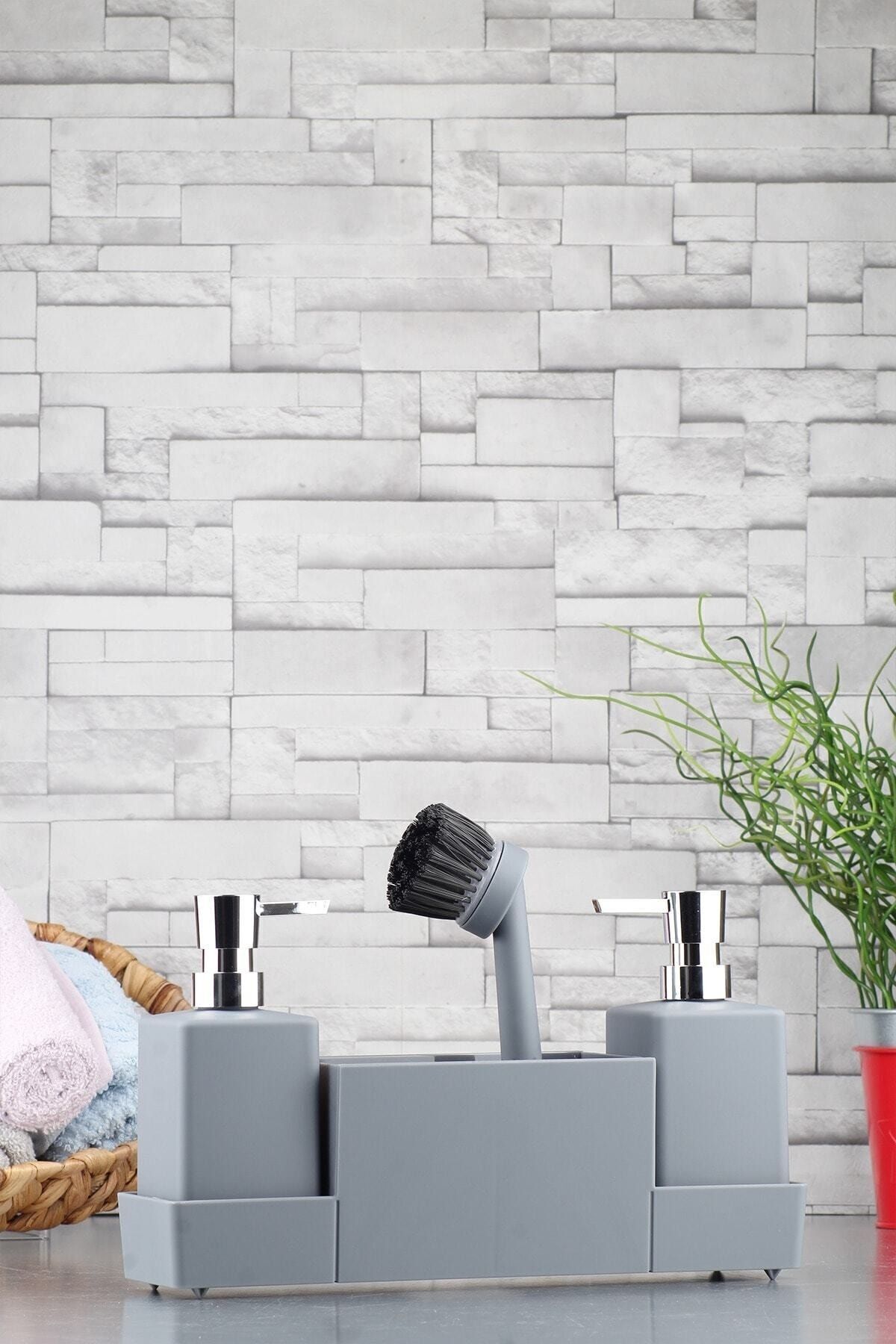 Acrylic Liquid Soap Dispenser And Kitchen Set With Meliore Bowl