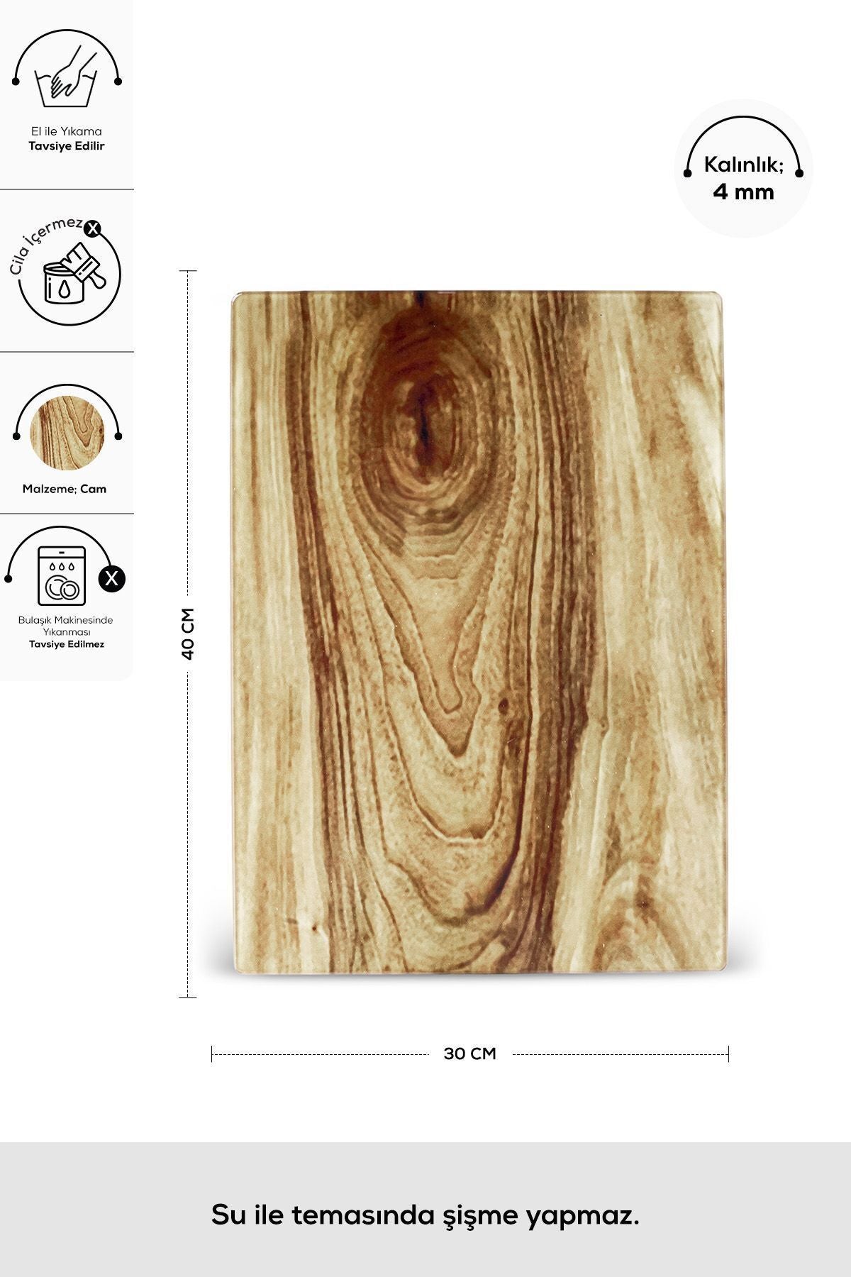 Dise Glass Cutting Board 35 cm