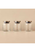 Set of 3 Jars with Jely Metal Lids (290 Cc)