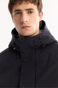 Erkek Lacivert Kapüşonlu Su İtici Rüzgar Geçirme -7°C Dayanıklı Regular Fit Mont A52Y6126