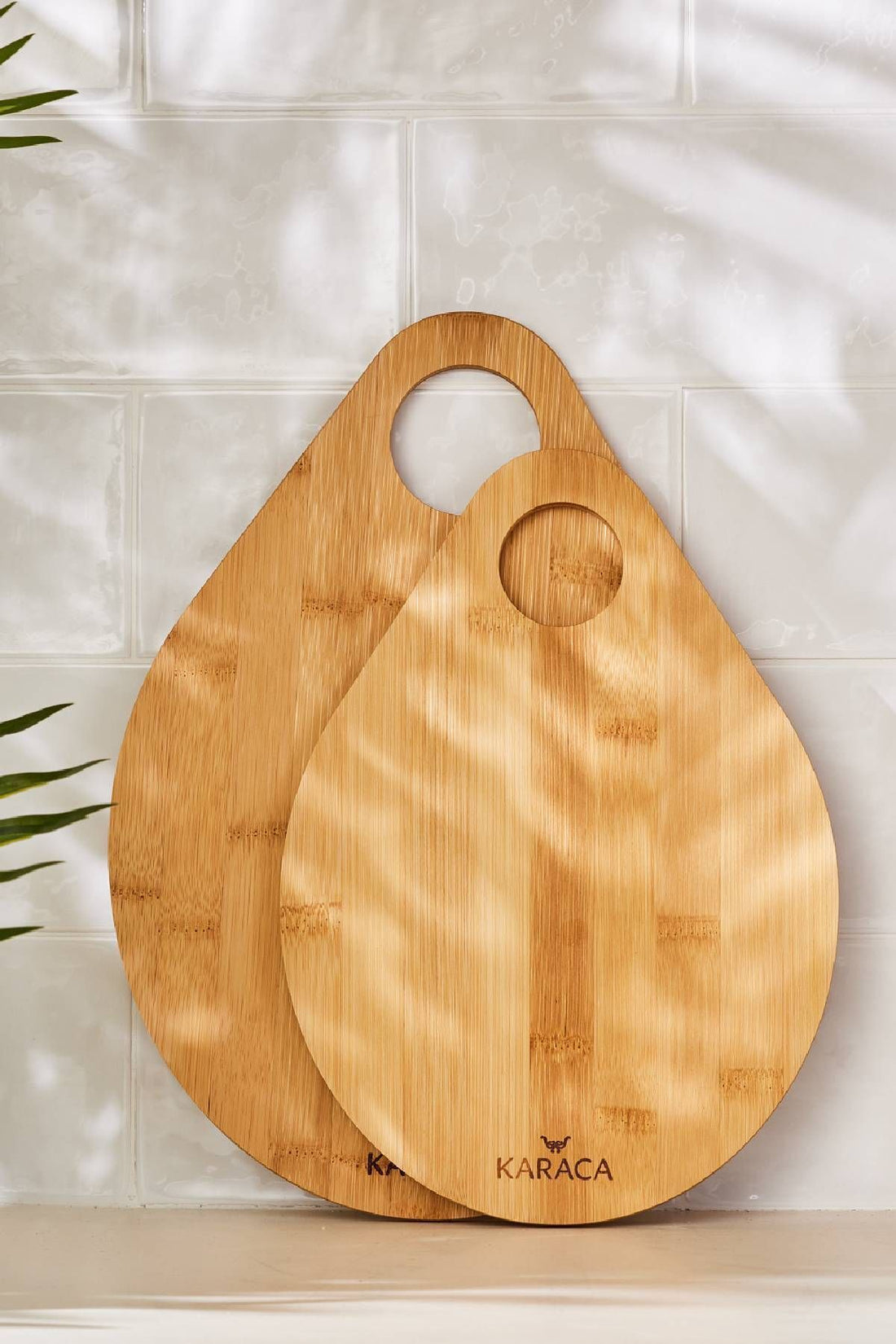 Drop 2 Pieces Bamboo Cutting Board 28/33 Cm