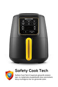 Air Pro Cook 3 In 1 Xl Home Cooking, Roasting, Juicy Food Pot Airfryer Black Gold 4 Seater