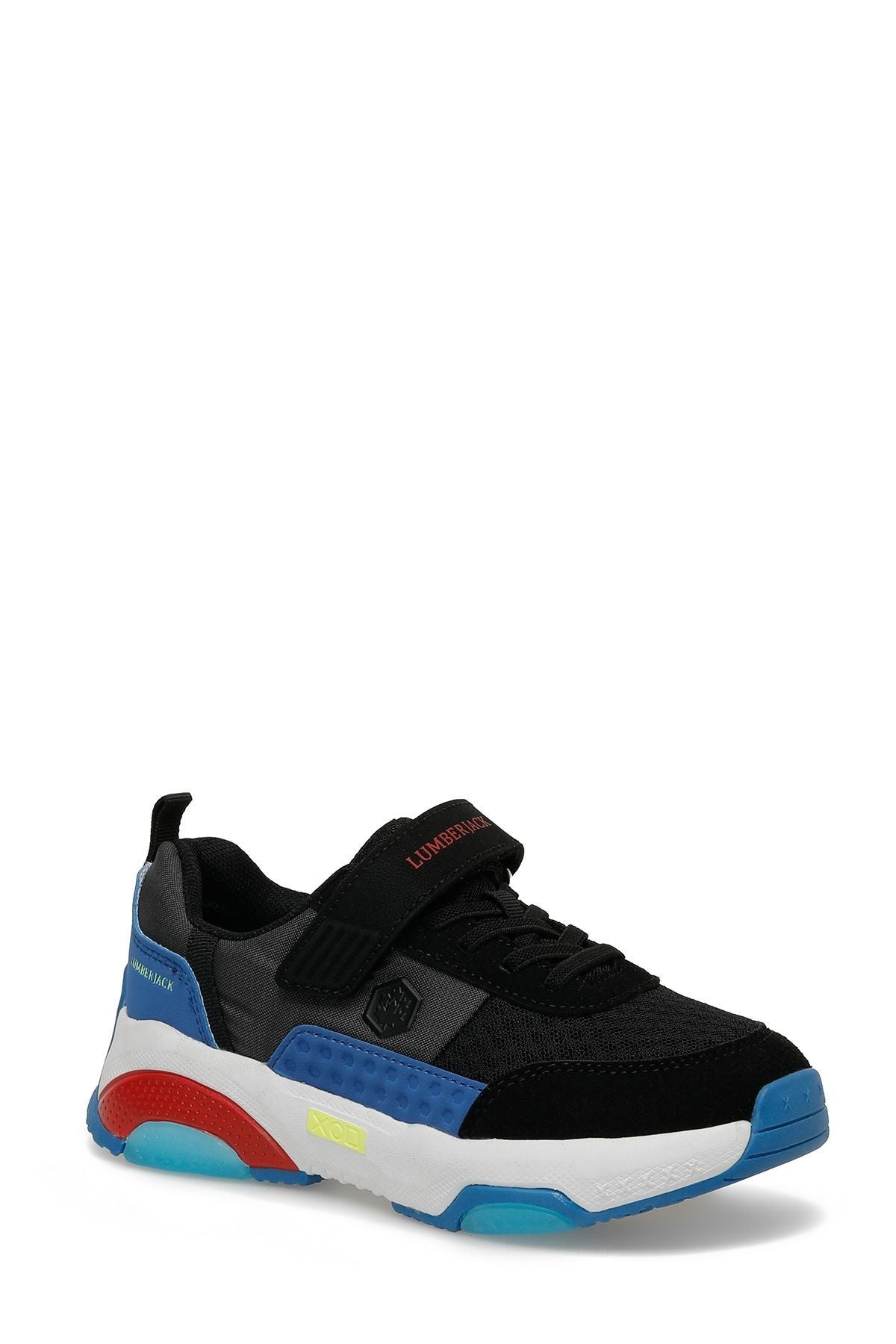 LOLAN 4FX Black Boy's Sneakers