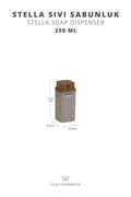 Stella Wood Pattern Mink Liquid Soap Dispenser