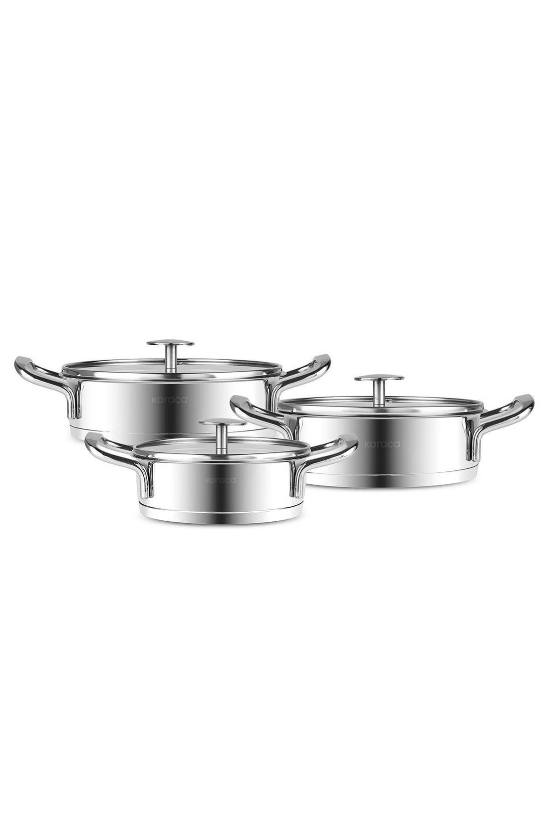 Vapor New 6 Piece Sahan Steel Cookware Set with Induction Base