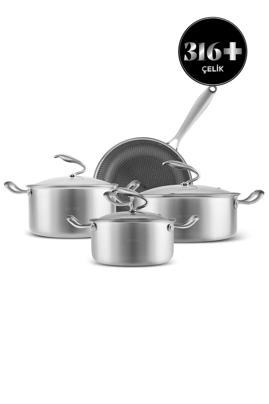 5ply Powersteel 316 7 Piece Cookware Set