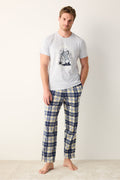 Coffee Multicolor Pants Pajama Set