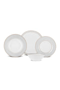 Elos 24 Piece 6 Seater New Bone Dinnerware Set