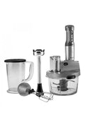 Mastermaid Prosteel Glass Food Processor Long Blender Stand 6 Blades 2500W Galaxy Grey