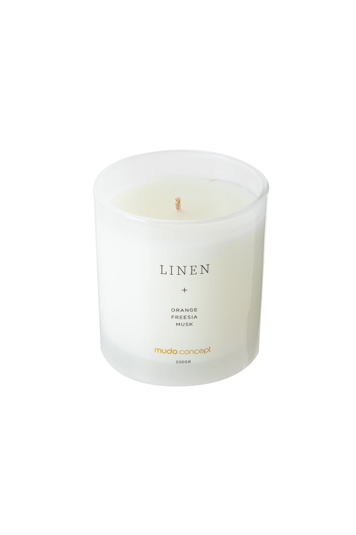 DREAMY WHITE CANDLE LINEN 200GR