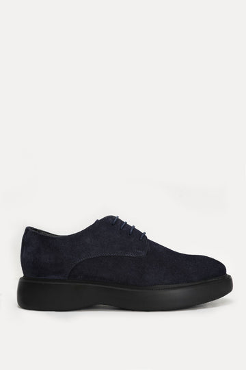 Velluto Men's Suede Casual Shoes Navy