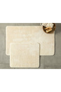 Poffy Bath Mat Set of 2 60x100 - 50x60 Cm Ecru