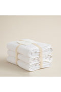 Solid Towel Set of 3 50x90 Cm White