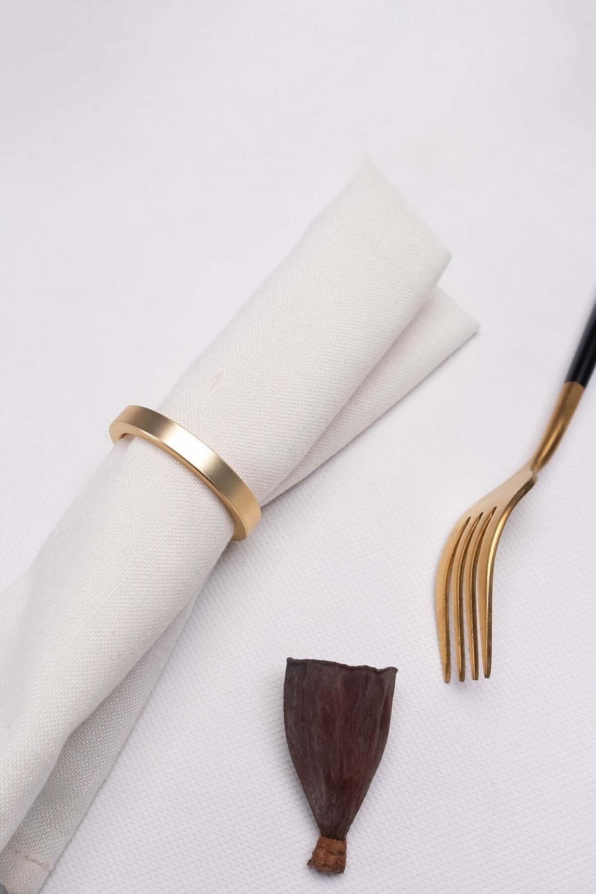 Lana 2-Piece Gold Napkin Ring