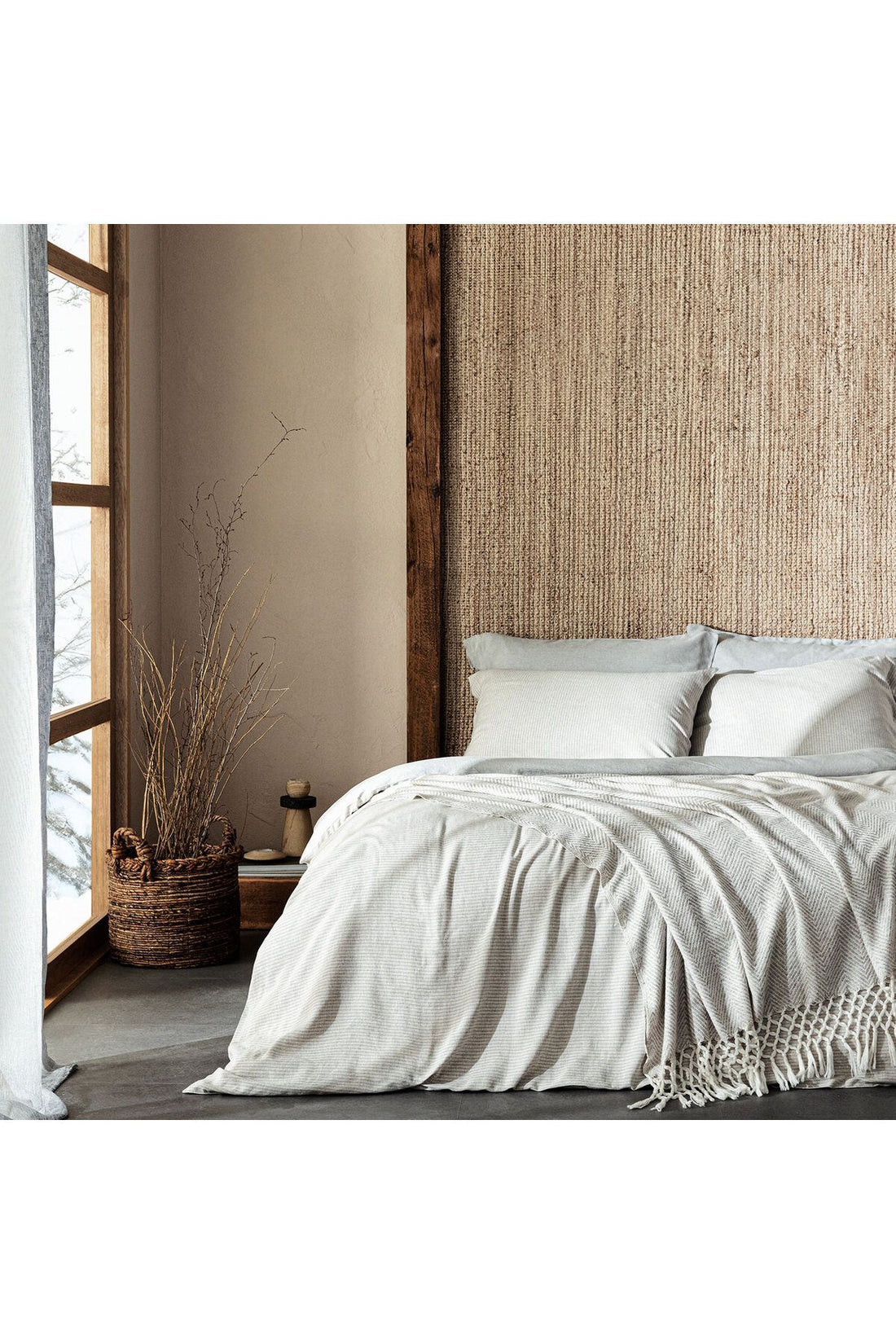 Morian Duvet Cover Set 220x230 Cm Natural