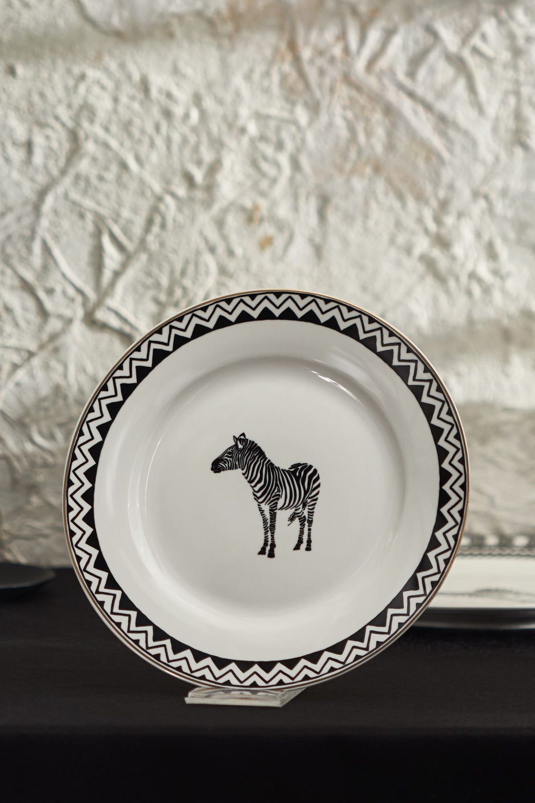 Silk Road Zebra Cake Plate 21 cm