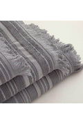 Deep Face Towel 50x90 cm Light Gray/Dark Gray/Light Gray