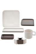 Quadro White 6-Person 27-Piece Breakfast Set