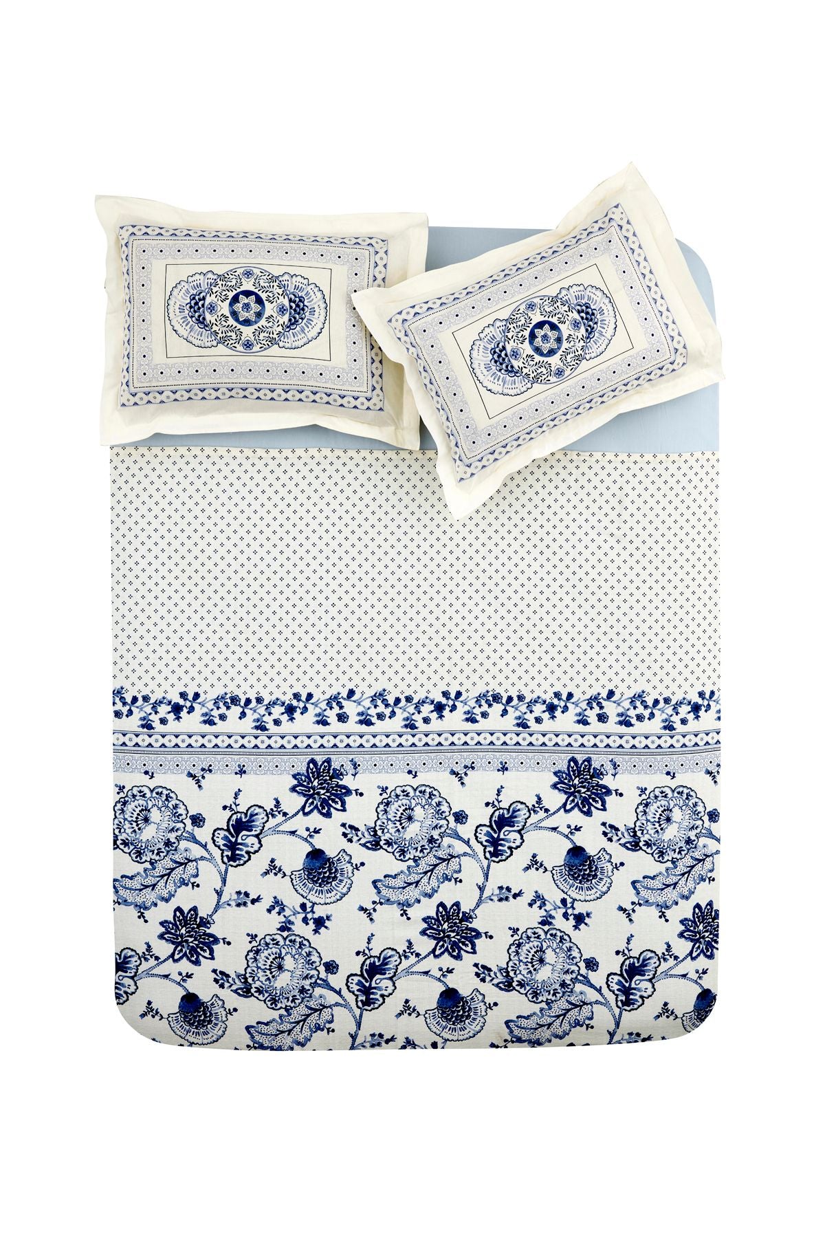 Amar Blue 100% Cotton Double Pique Set