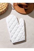 Baking Gloves White Letter Embroidered Cotton