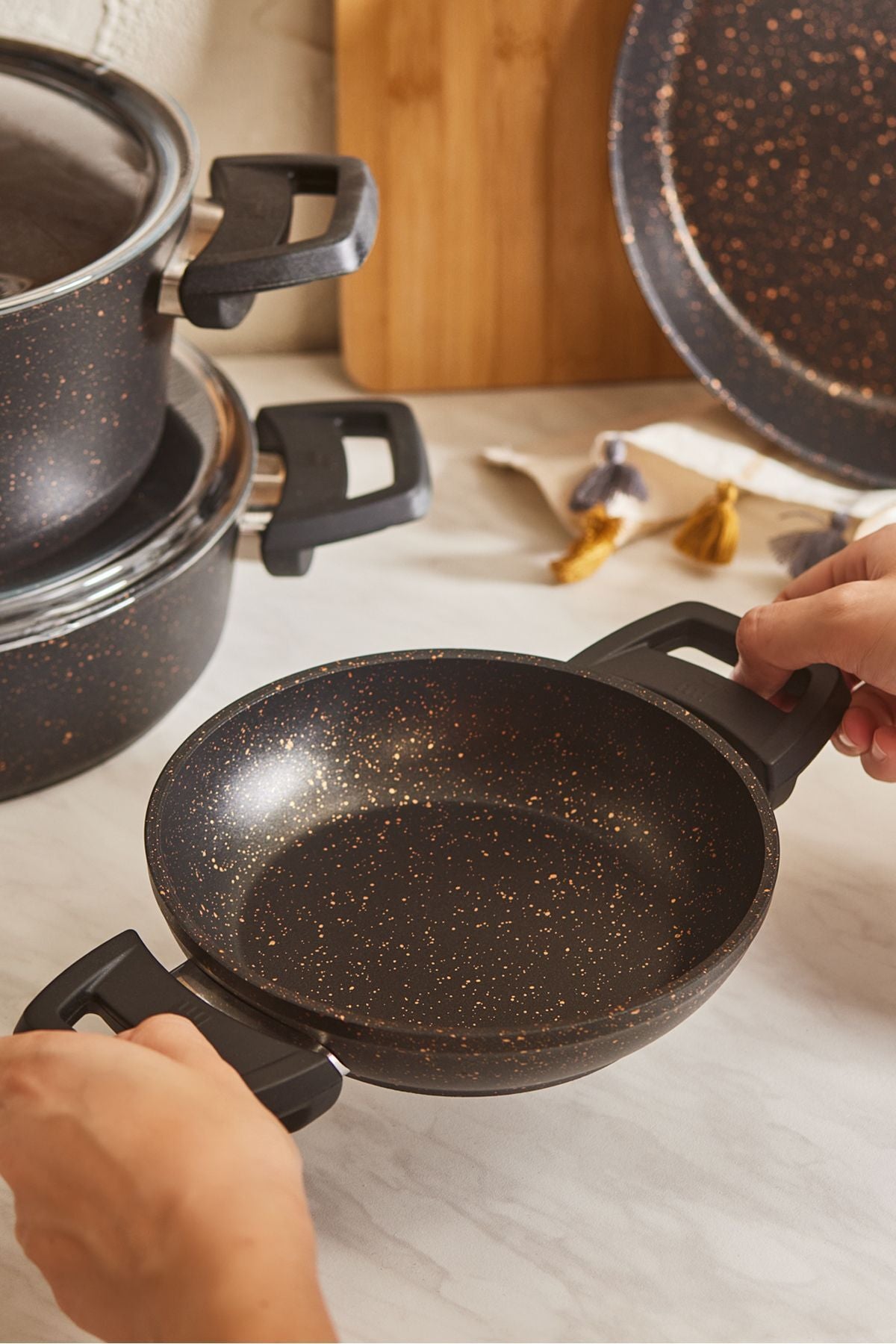 Biogranite V2 13 Piece Cookware Set Blackgold