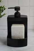 Barton Black Kitchen Liquid Soap Dispenser Acrylic with Sponge