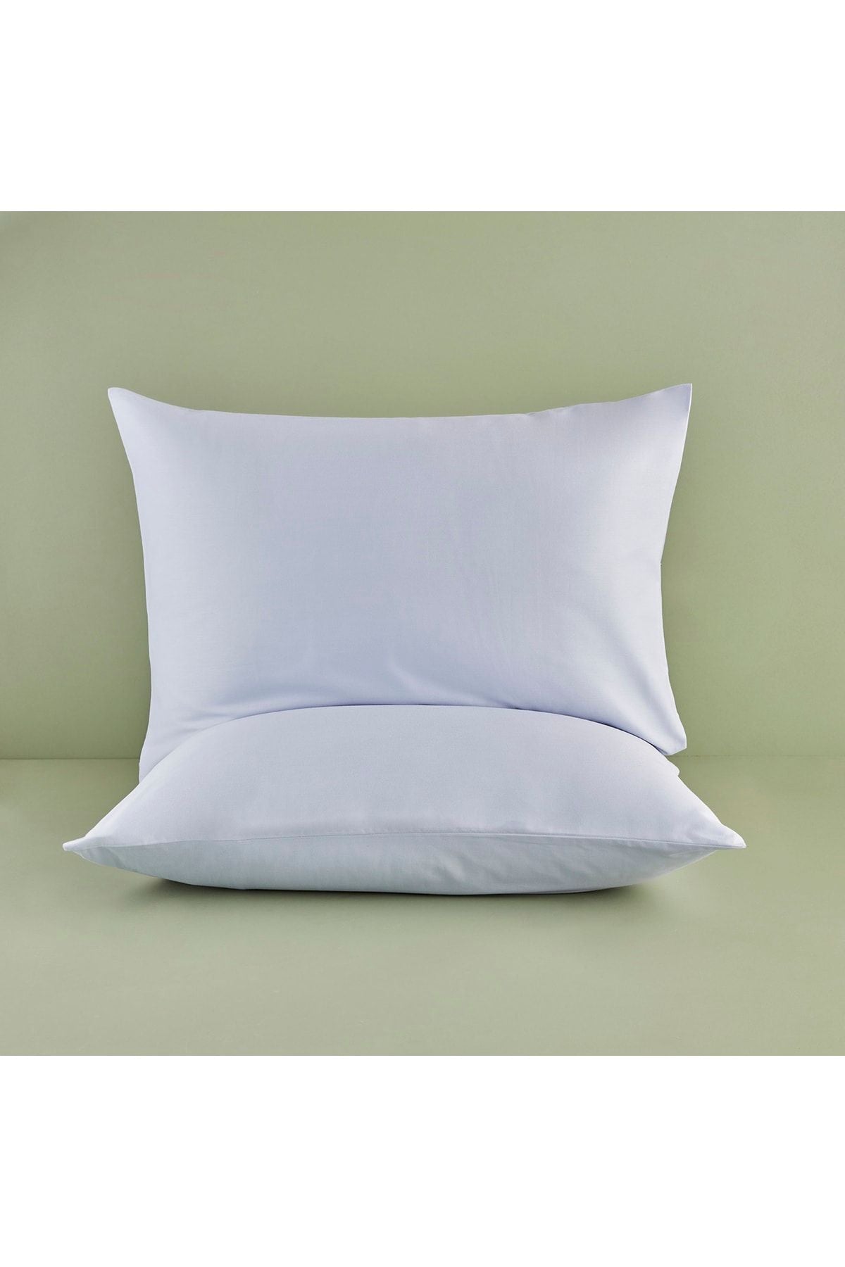 100% Cotton Ranforce Basic Pillowcase 2 Pack Light Blue (50X70 CM)