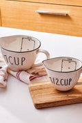 Veva Set of 2 Porcelain Measuring Cups 250/500 ml