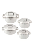 Monaco 8 Piece Steel Cookware Set