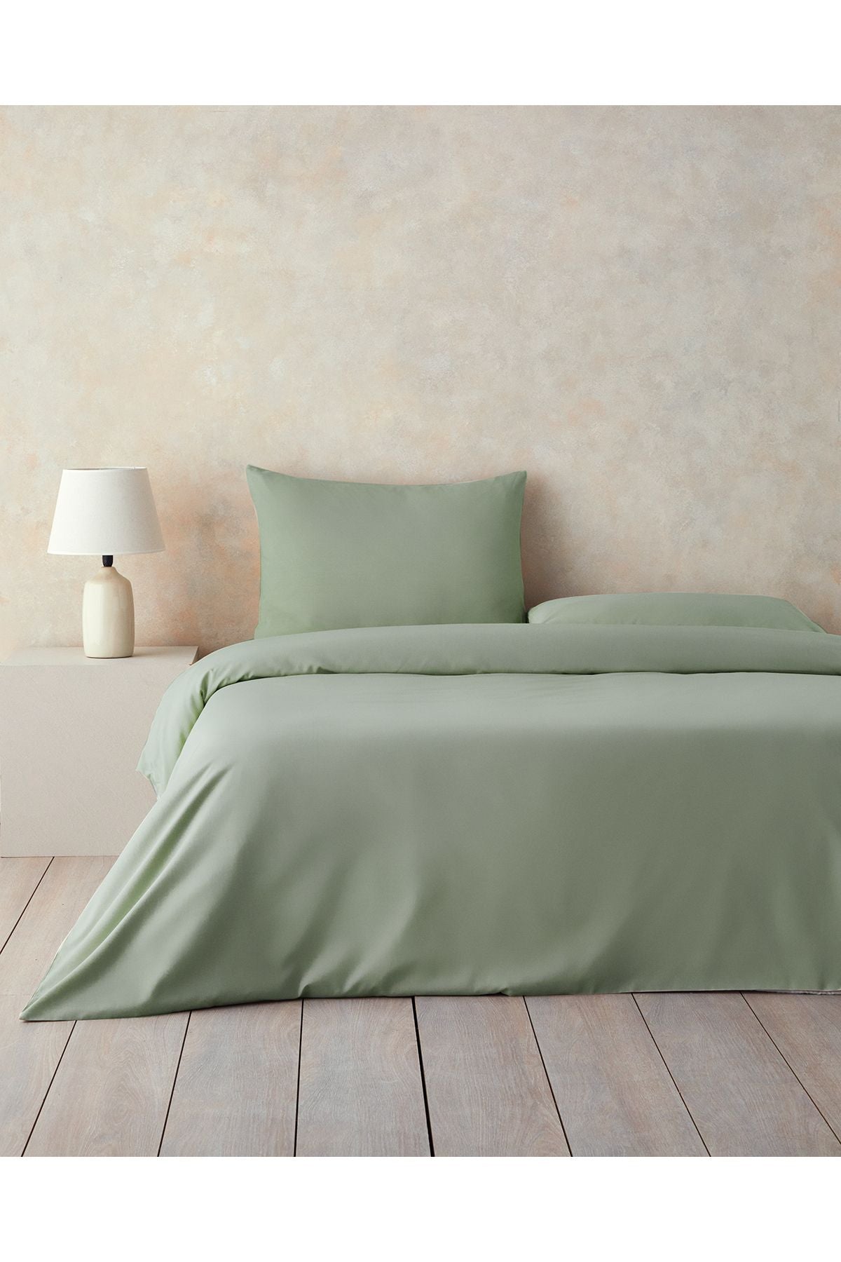 Pure Cotton Double Size Duvet Cover Cagla Green