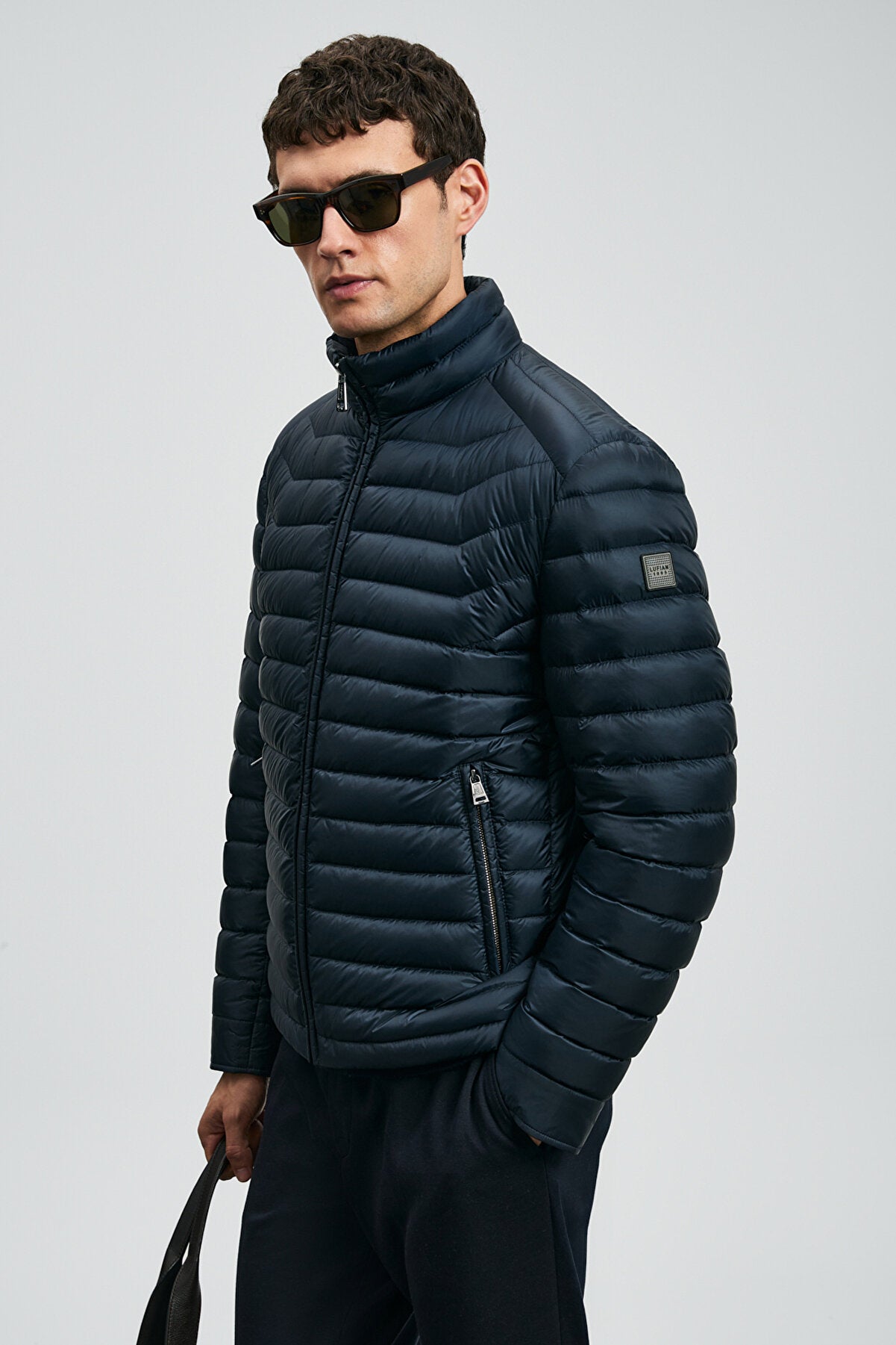 Andy Goose Down Coat Men Navy