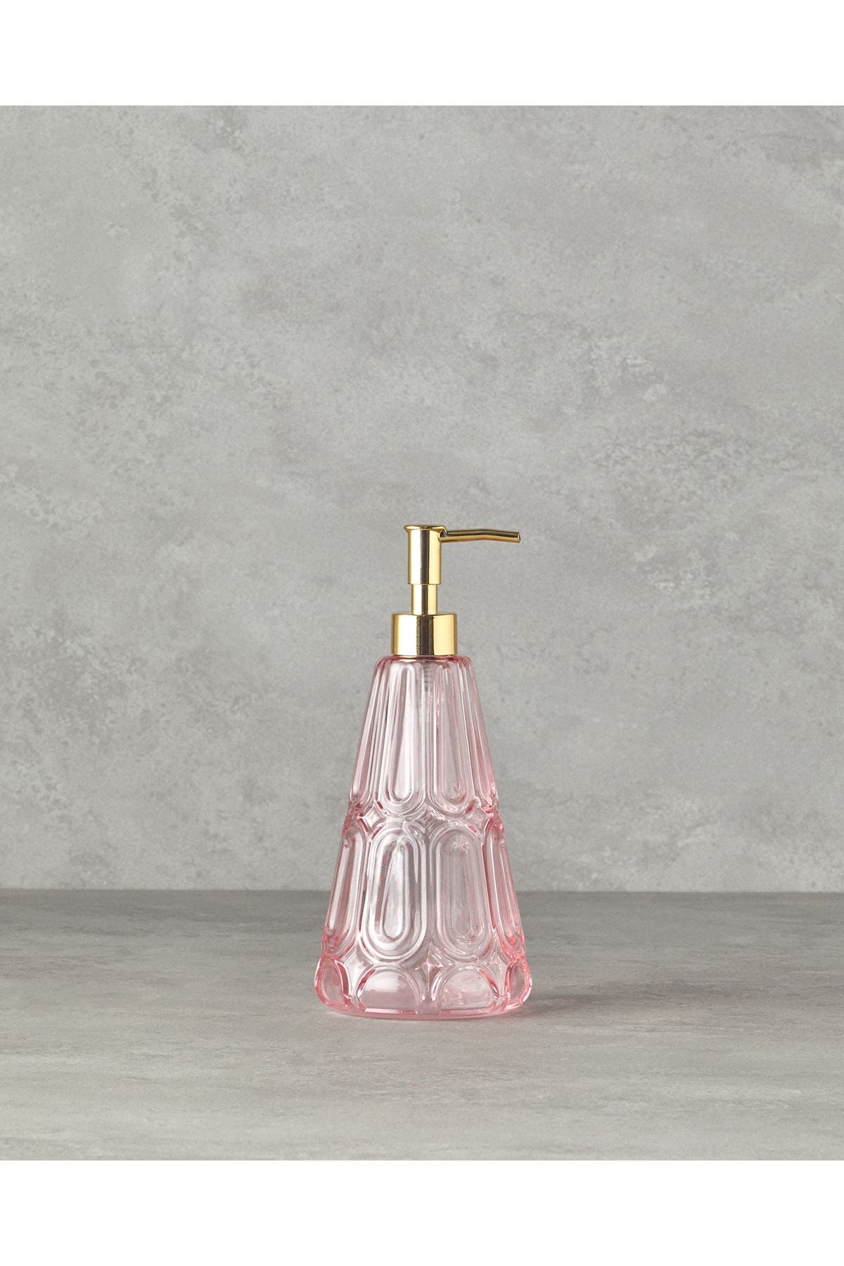 Diana Glass Bathroom Liquid Soap Dispenser Light Pink