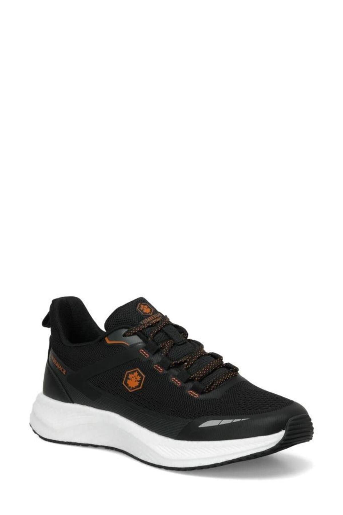 WILLY 4FX BLACK ORANGE COMFORT CASUAL ANATOMICAL SNEAKERS