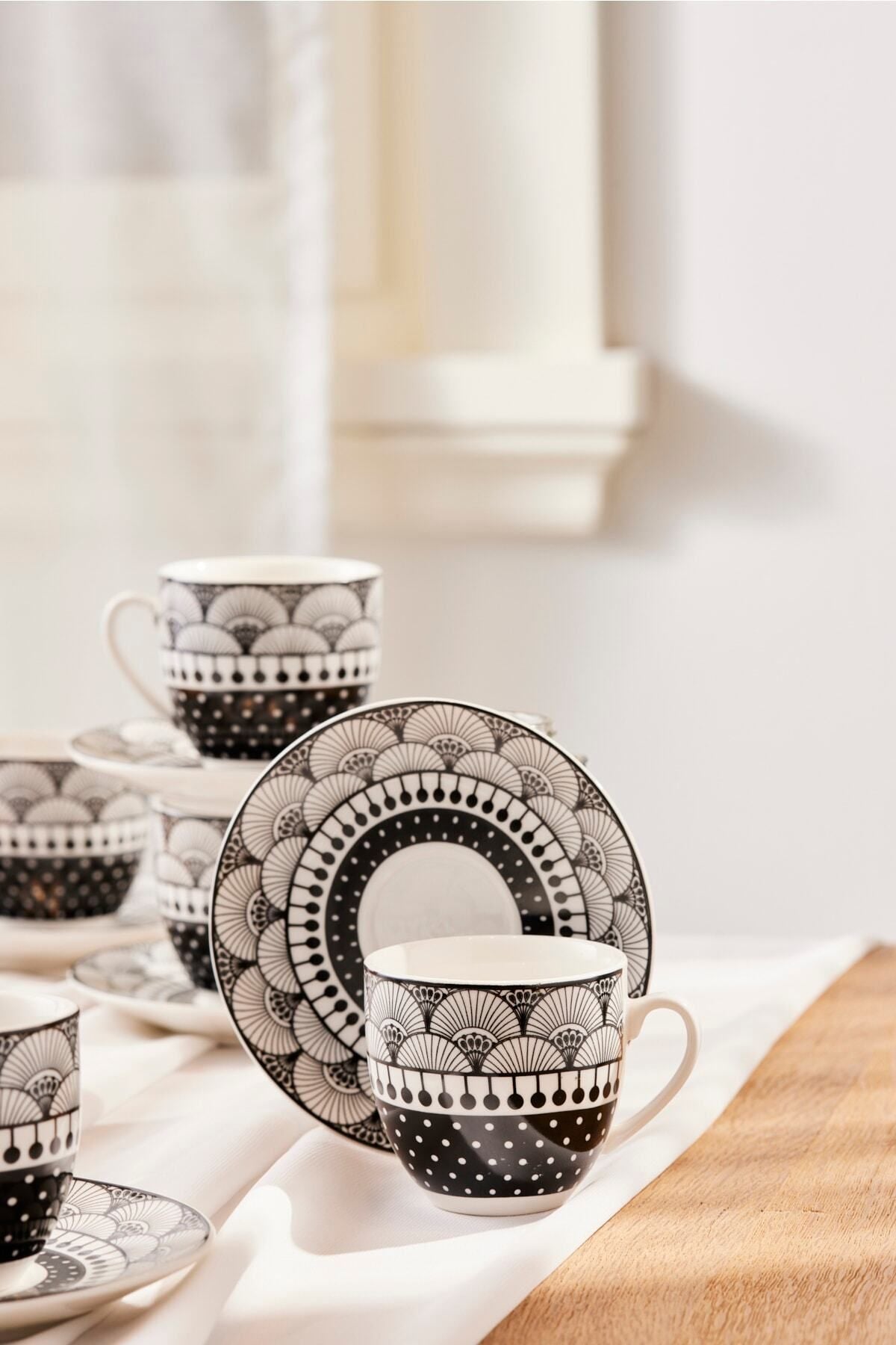 Aysel Coffee Cup Set for 6 Persons 85 Ml