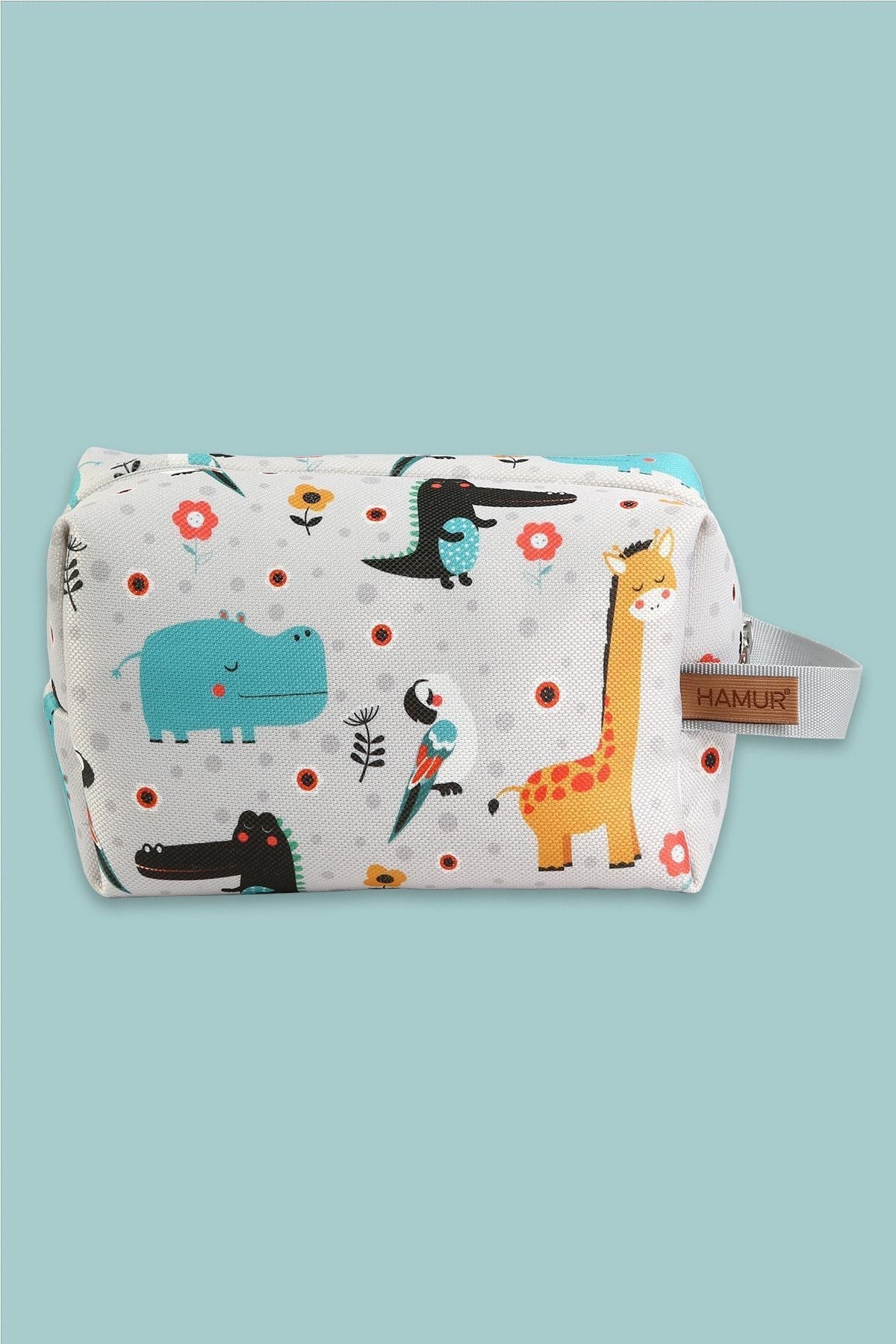 HAMUR - Zipper Dirty Clean And Wet Dry Baby Laundry Clothes Outfit Multi-Purpose Makeup Bag Animal