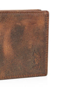 U.S Polo Assn. 23763-23764-23766-23767-23769 Genuine Leather Men's Side Wallet Card Holder BROWN