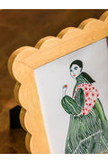 LCW Brown Wooden Leg Photo Frame 23 Cm