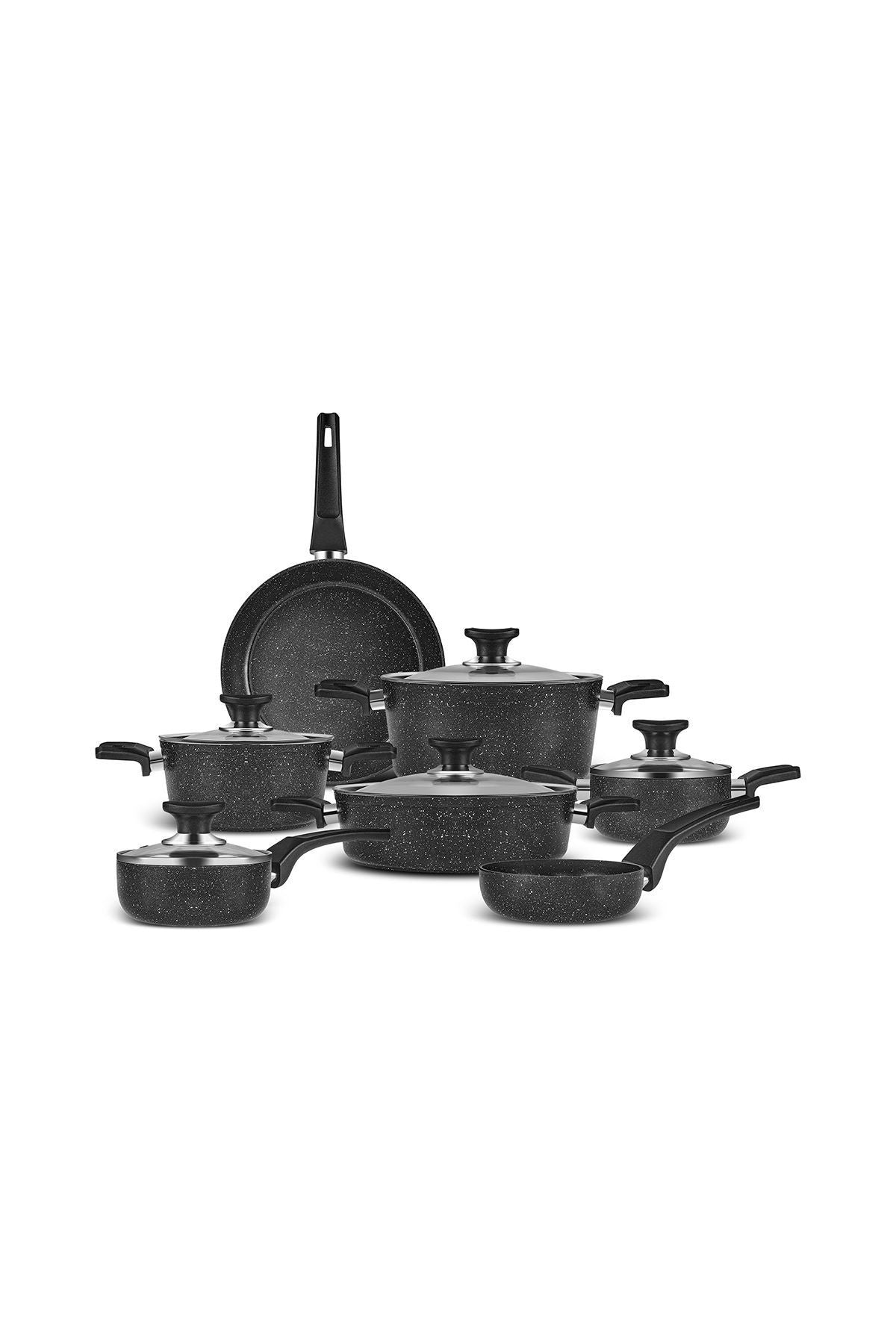 Biogranite Blacksilver 12 Piece Dowry Cookware Set