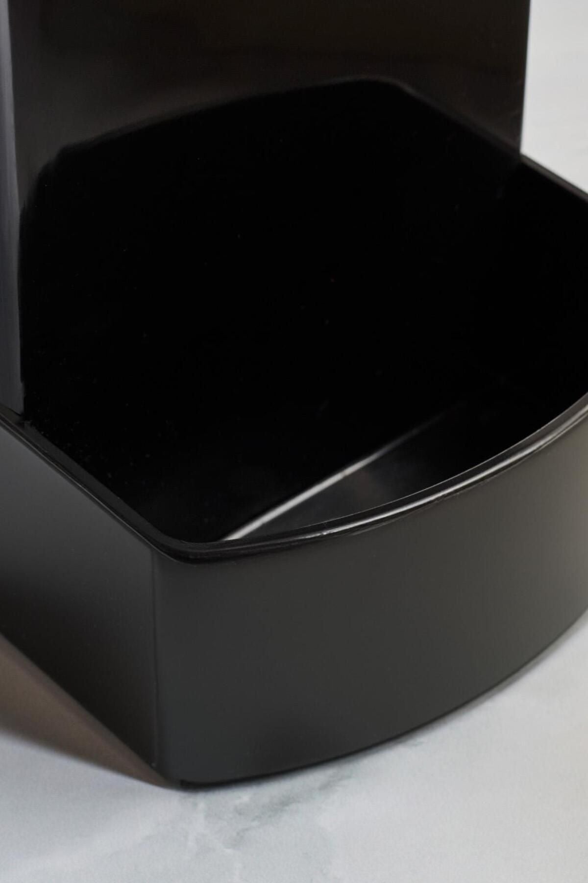 Barton Black Kitchen Liquid Soap Dispenser Acrylic with Sponge