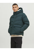 Logo Printed Hooded Puffer Coat - Vesterbro