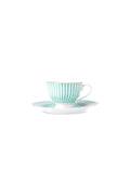 New Romantic Thin Stripe Teacup 220 ml Green